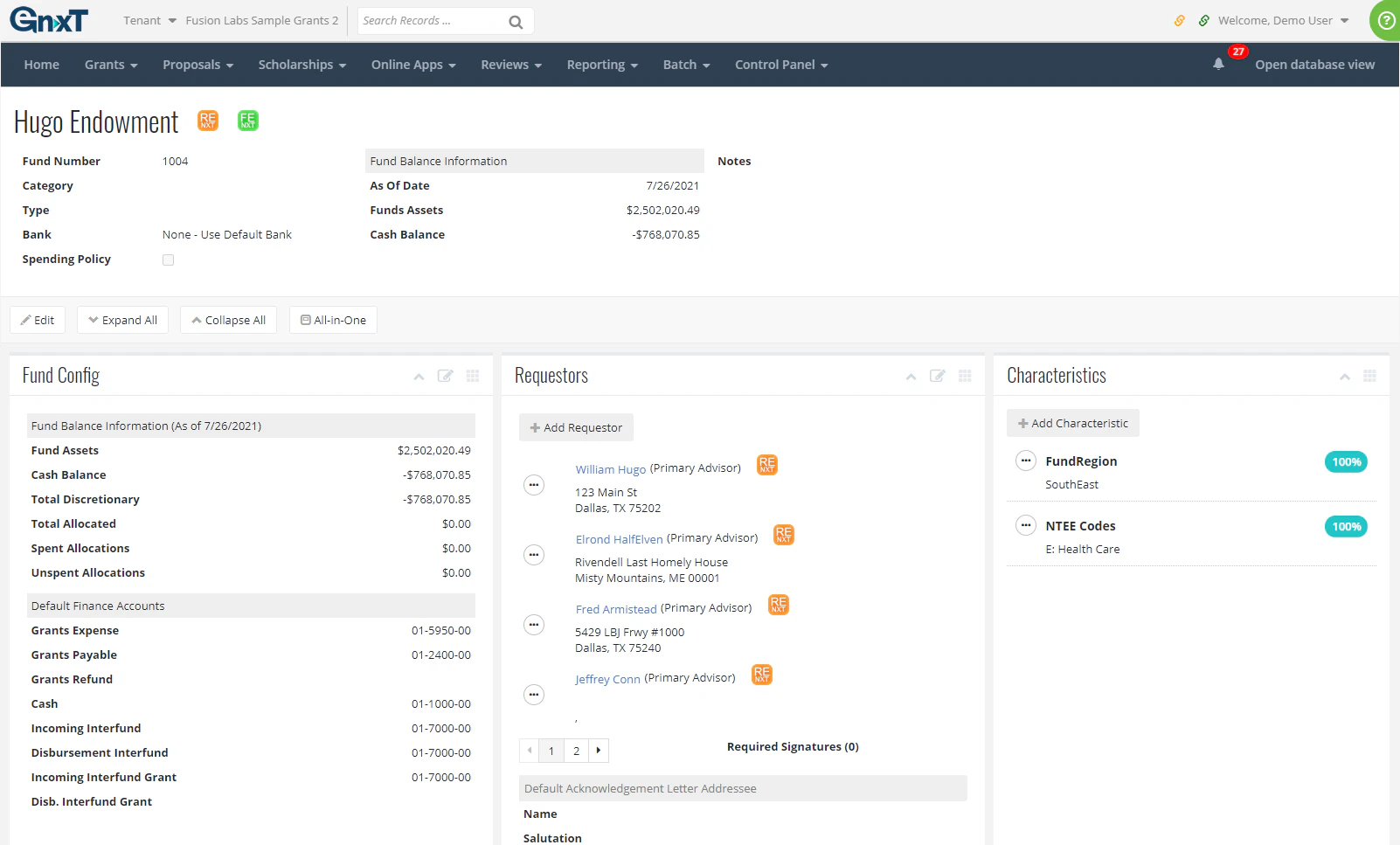 screenshot of Foundation Cloud